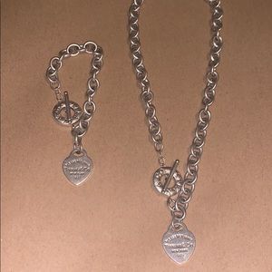 Tiffany and Co. necklace and bracelet set